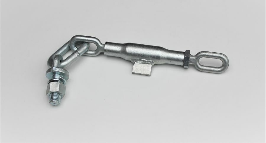 Spannschloss Kette M22 x 2,5 mm Stabilisatorketten Unterlenker Länger 400-490mm