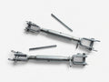 2x Unterlenker Stabilisator Hubstrebe M22x2,5mm  L: 370-480mm Hülse-200mm  b380