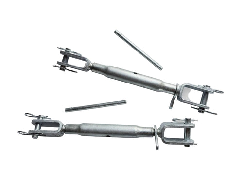 2x Unterlenker Stabilisator Hubstrebe M22x2,5mm  L: 370-480mm Hülse-200mm  b380