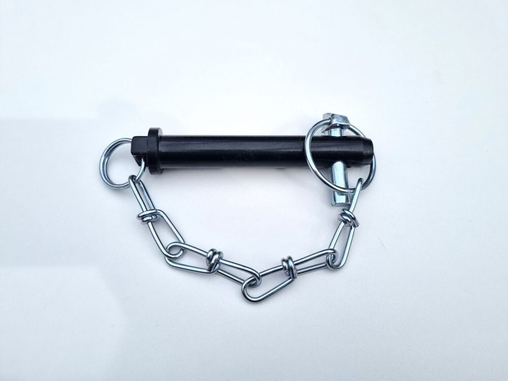 Oberlenkerbolzen mit Kette Kat 1 Ø19mm Gerätebolzen Oberlenker Bolzen p-130hp