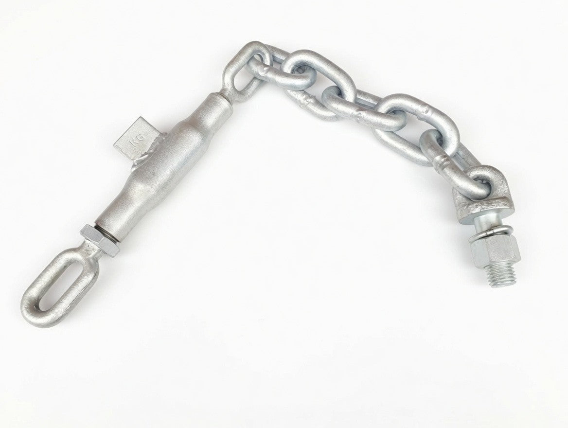 Spannschloss Kette M24 x 2,5mm Stabilisatorketten Unterlenker Länger 580-670mm