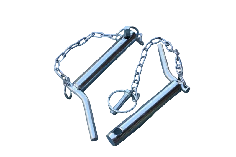 Unterlenkerbolzen Kat. 2 Ø 22 mm – 175 mm Nutzlänge | mit Kette & Klappstecker | 2er-Set