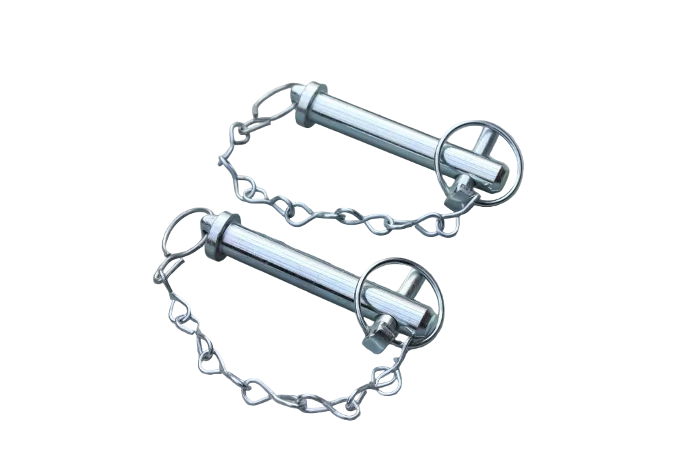 Oberlenkerbolzen Kat. 2 Ø 25 mm – 100 mm Nutzlänge | mit Kette & Klappstecker | 2er-Set