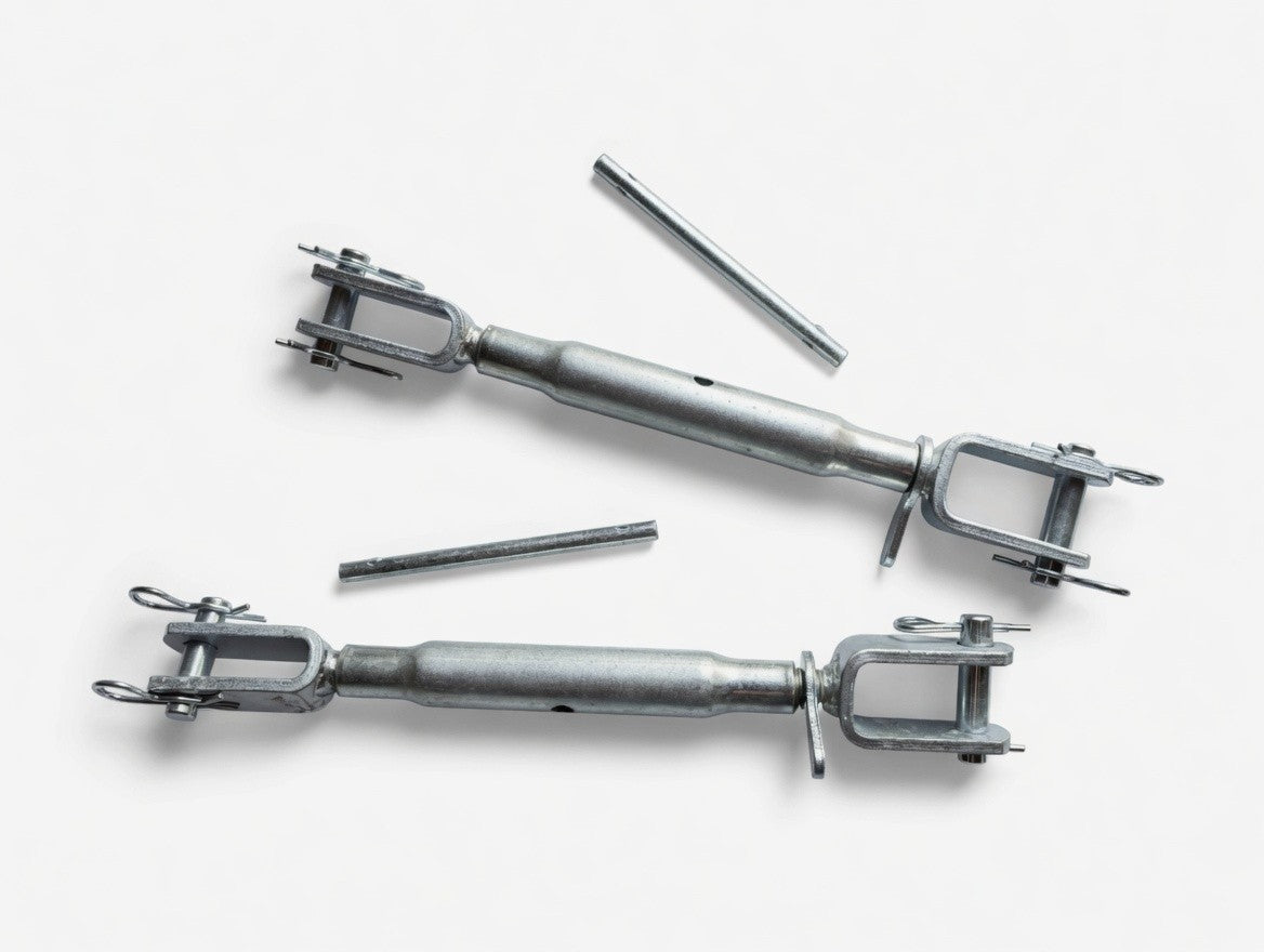 2x Unterlenker Stabilisator Hubstrebe M24x2,5mm  L: 450-600mm Hülse-260mm B450