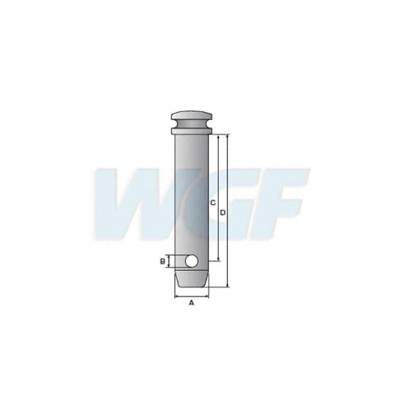 Oberlenker Bolzen  110 mm / 19 mm Kat. 1 Oberlenkerbolzen Kat.1 12795
